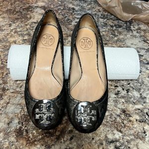 Tory Burch ballet flat black/silver combination